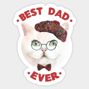 Best Dad Ever | Cad Daddy | Fur Parents | Cat Dad Gifts | Fathers Day Gifts | Cat Lover Gifts Sticker